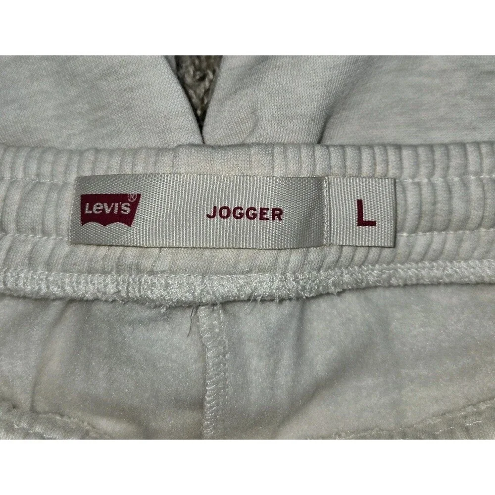 Boys Levi’s Sweatsuit Set Large Sweatshirt Jogger Pants 2 Piece Light Gray